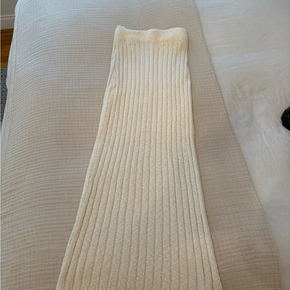 Free People Cream Sweater Skirt